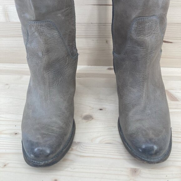 Frye Womens Jackie Tall Leather Boots Sz 9 Brown Taupe Tan Equestrian Southwest - Picture 8 of 16